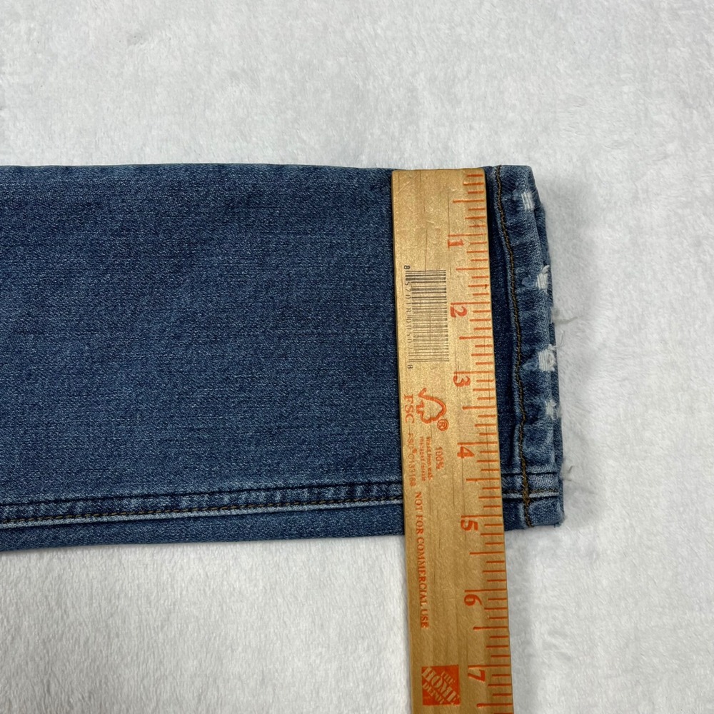 Reformation Mid Skinny Jeans Womens 26x29 Blue Rhine Wash Stretch Made in USA - Picture 12 of 14